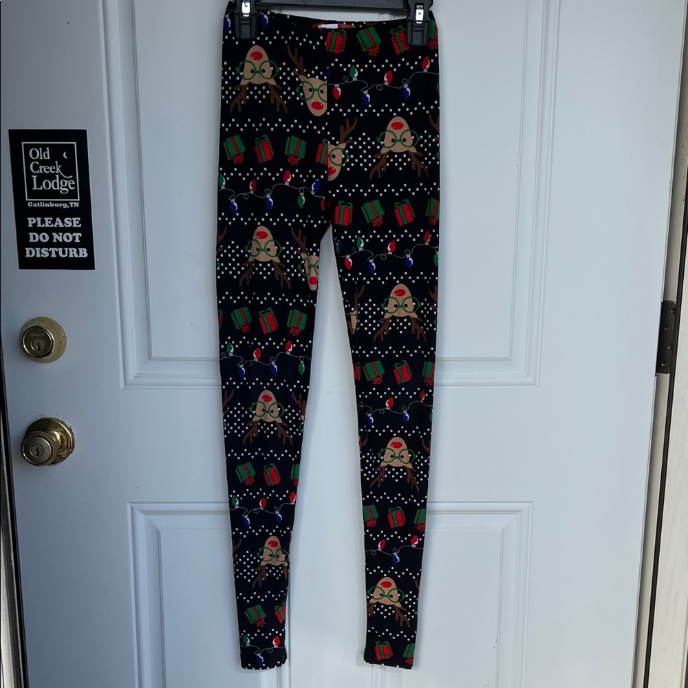 Holiday Reindeer Print Women's Leggings